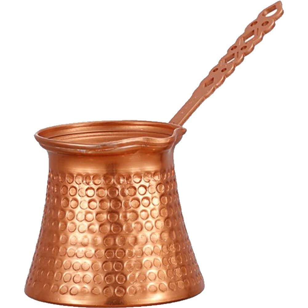 Cobre De Martillo Sólido Turco Greek Árabe Coffee Bok Stovetop Cafetero Cezve Ibrik Briki con