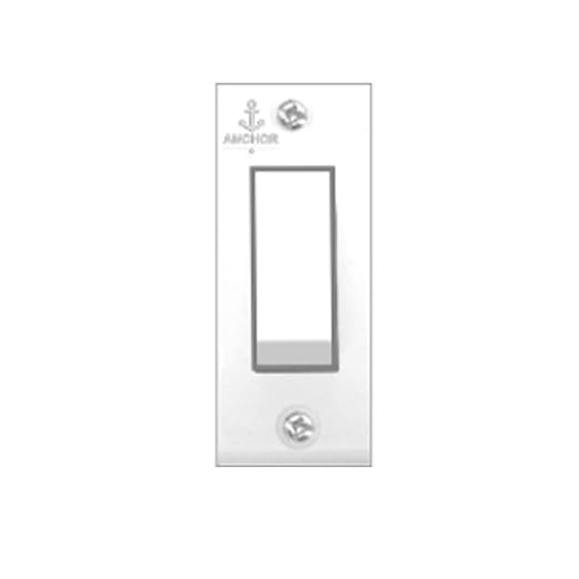 Anchor 6A 1 Way Polycarbonate Switch (White) -30 Pieces