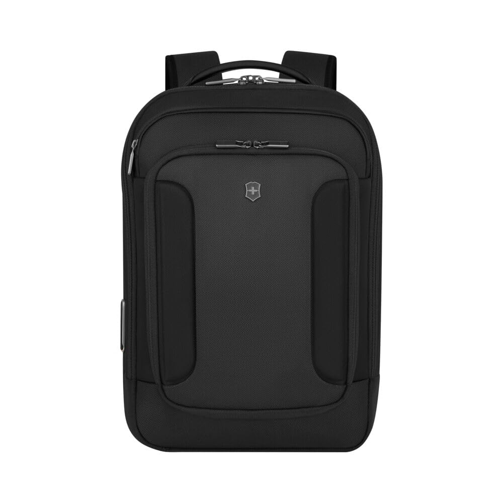 Victorinox Werks Traveler 7.0, Compact Backpack, Backpack with 14'' Laptop and 11'' Tablet Compartment, Black