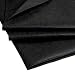IPEA Tela No Tejida Negra 70 g/m2 TNT - Dimensiones 5 metros x 1 metro - Made in Italy - Tela Multiusos para Costura, Forros, Cojines, Colchones, Manteles, Jardín, Plantas - Color Negro