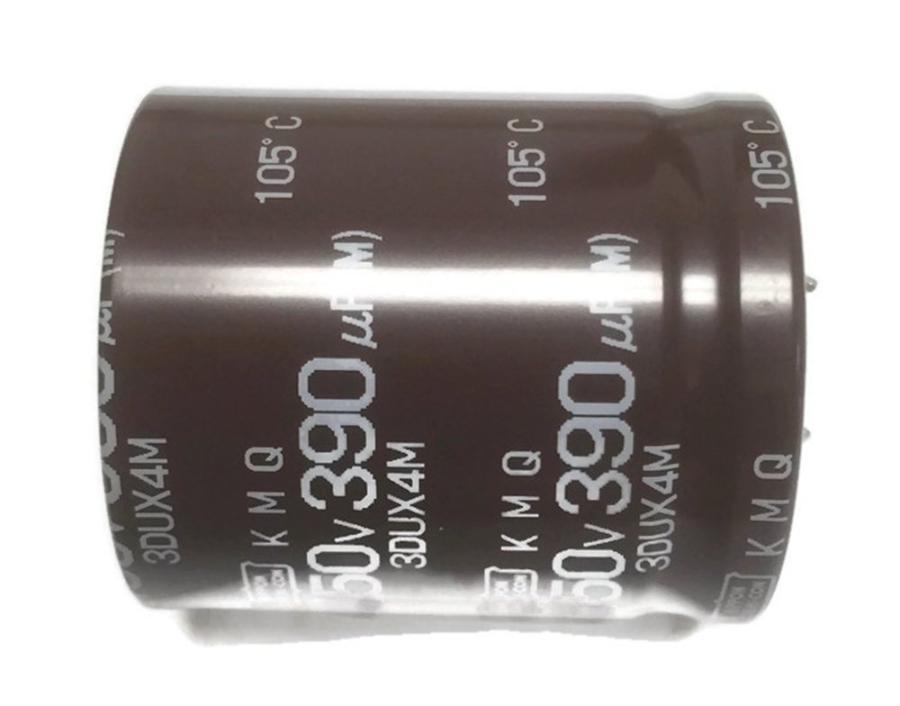 Set of 1, 105°C Electrolytic Capacitor 390uF 450V (390 mfd 450V) 20% Radial, 1 3/8" x 1 9/16" (35x40mm)