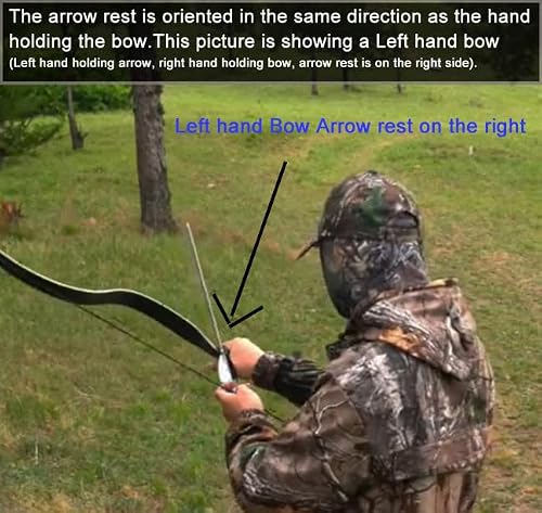PMZ Recurve Bow Set, Professional Archery Hunting Bow, 58\'\' Longbow Traditional Bow Kit More Ideal for Archery Enthusiasts and Hunters (Left Hand, 35lbs)
