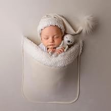 Newborn Photography Blanket Newborn Photography Hat Pocket Beanbag Blanket | Newborn Photography Props Wrap,Newborn Photoshoot Props Blanket, Wrap for Baby,Newborn Posing Wrap,Pocket Beanbag Blanket