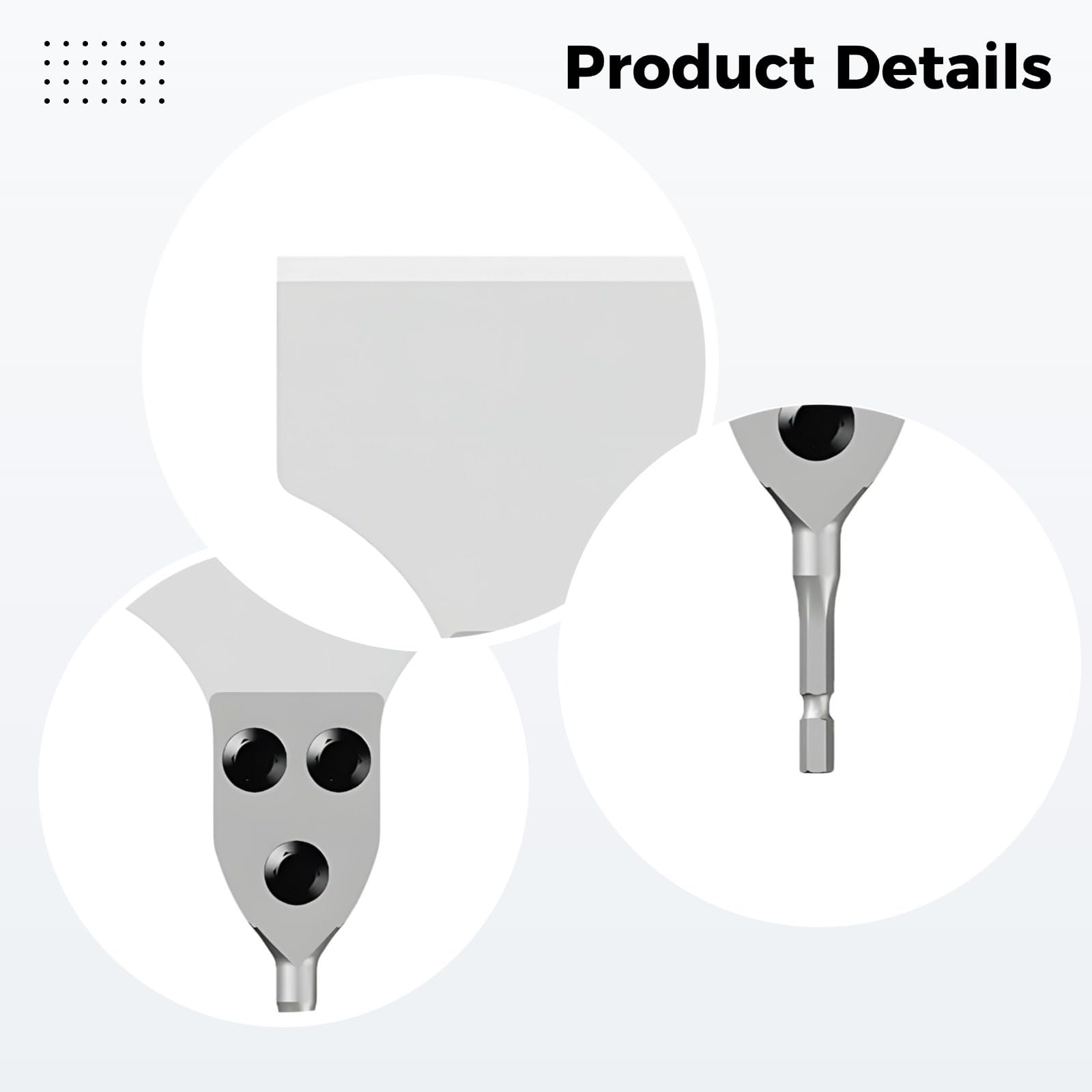 Grattoir de sol, outil de retrait de mortier, lame en acier chromoly, pour enlever carrelage et peinture, compatible avec les perceuses Firecore et plusieurs autres marques, 7,3 po/185 mm