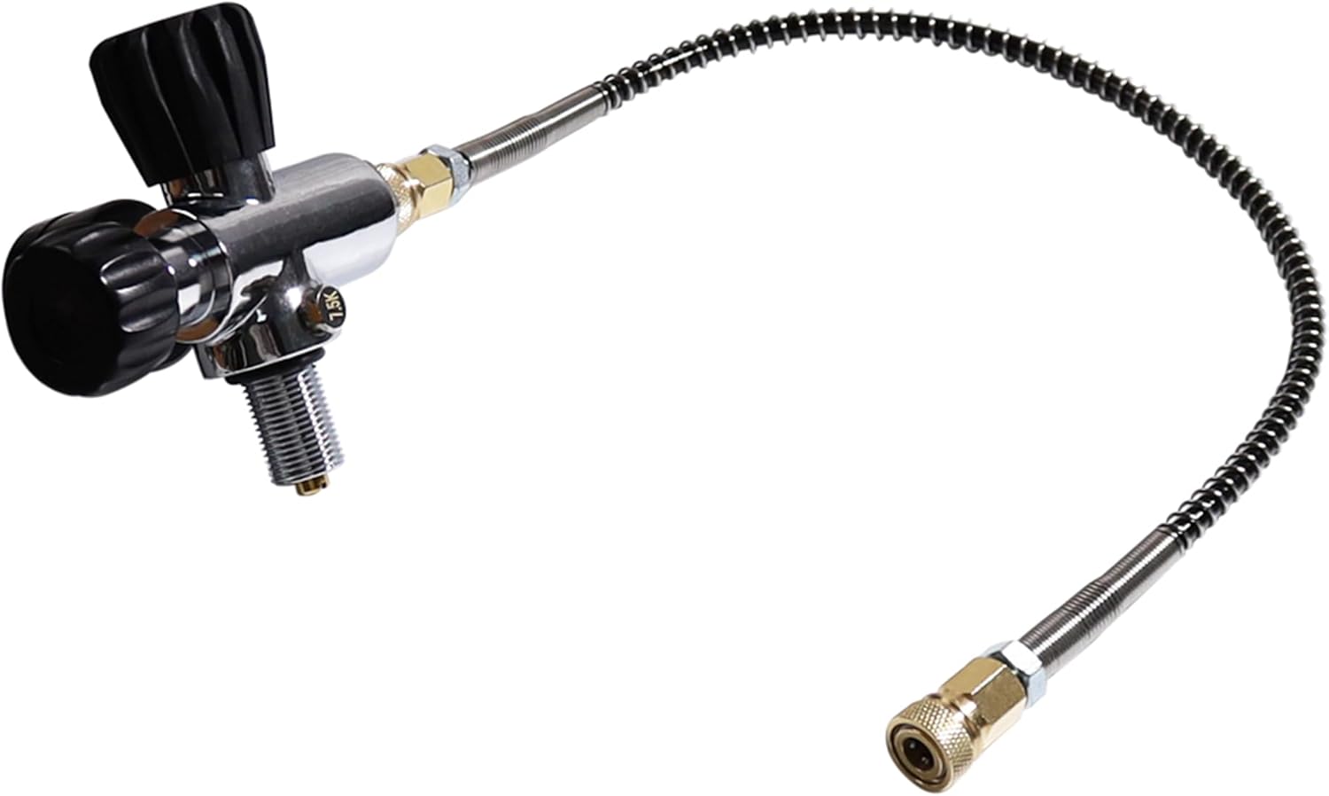 TUXING 4500psi Air Compressed System,4.7L Carbon Fiber Tank,HPA Pcp Airgun Charging Tank Airforce Condor Gauge Regulator Valve Filling Station for PCP Paintball HPA Scuba SCBA (Empty Bottle)