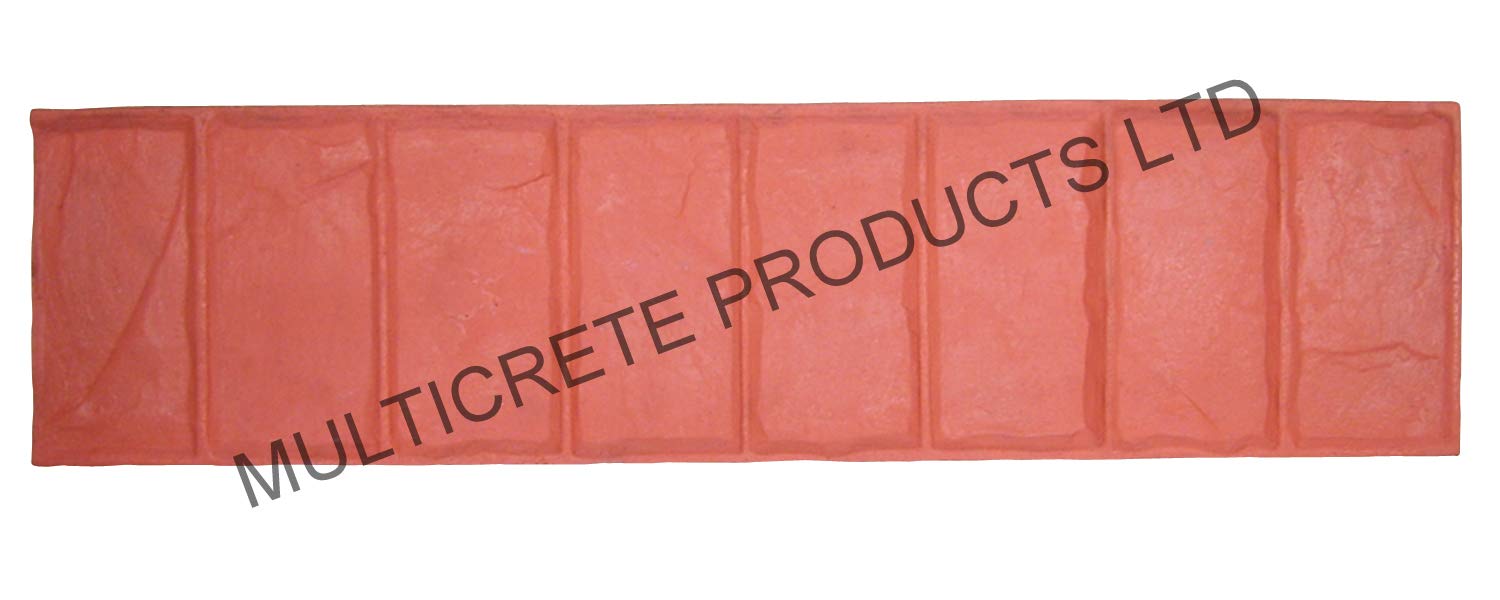 Imprinted Concrete Decorative Concrete Imprinting Mats - Cut Stone Brick Soldier Border (Rigid)