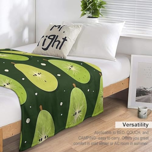 Couverture fruit en flannel douce 150x200cm pour lit et canapé