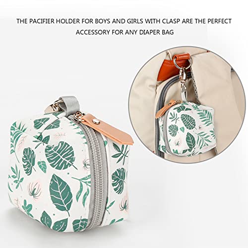 Porta-chupeta elegante - Titular da caixa do zíper da chupeta para o saco de fraldas - Suporte de ch