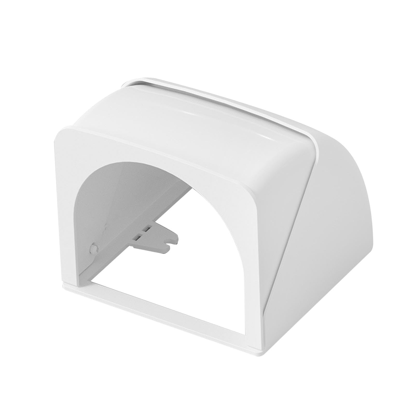 Menolana Wall Socket Box Receptacle Protector Dustproof Weatherproof Outlet Cover Outdoor Socket Waterproof Box for Kitchen Restaurant, Folding White