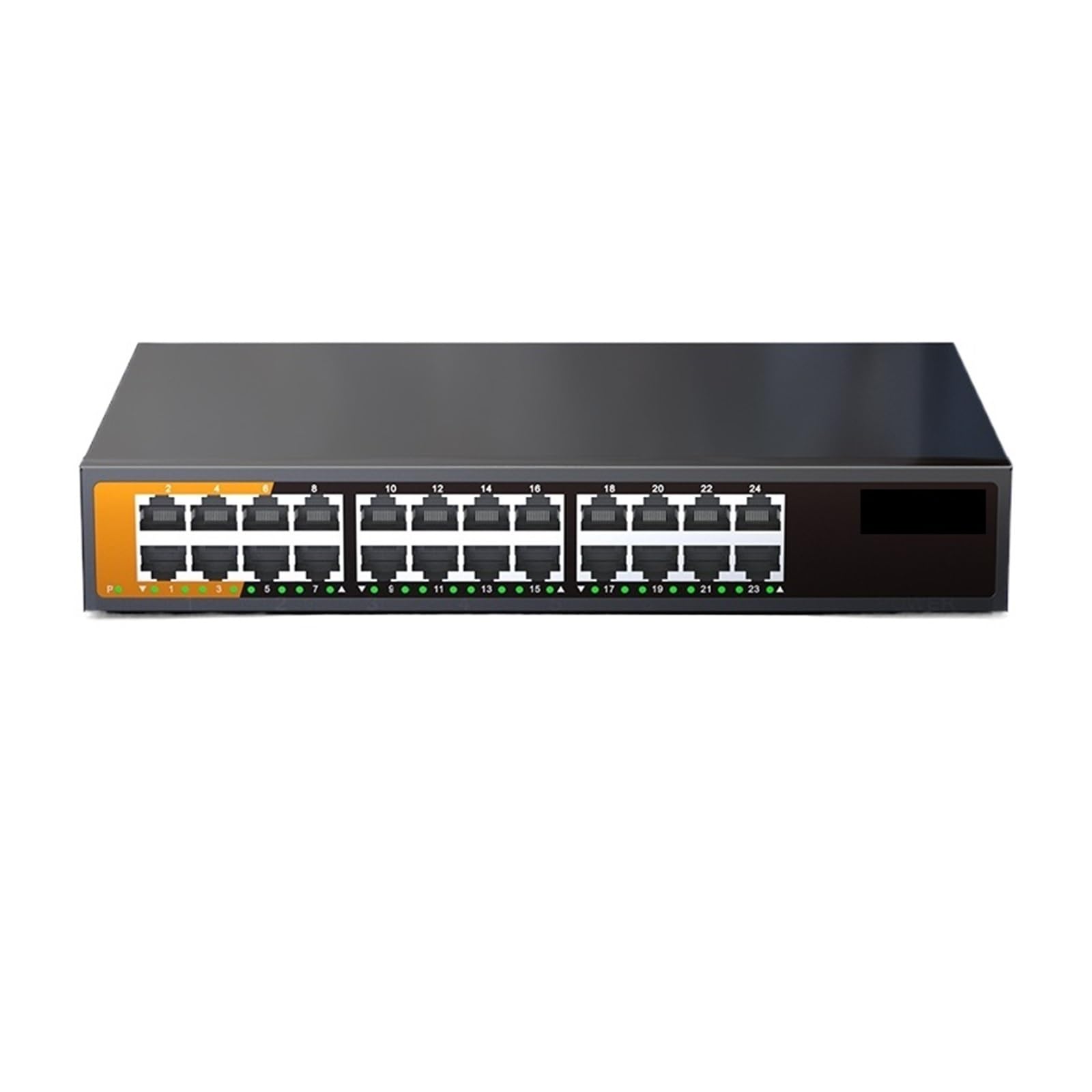 OSHZIKJII 24-Port Gigabit Ethernet Switch Unmanaged Plug and Play(Switch with A/*U Plug)