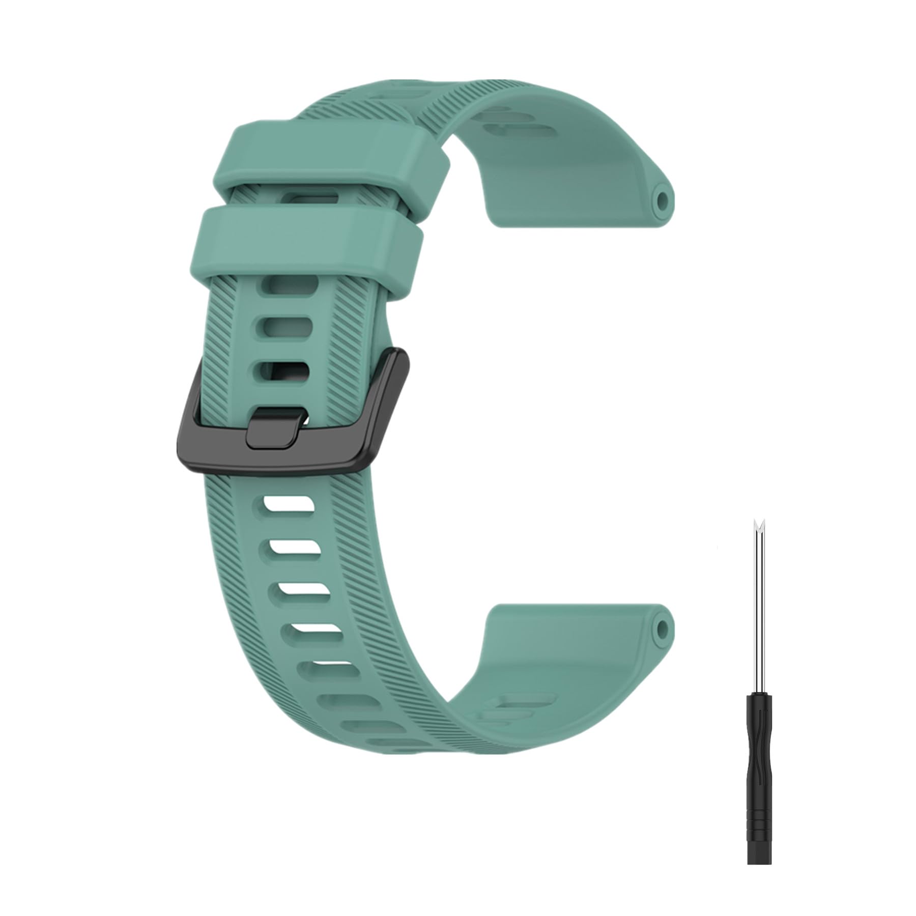 Muovrto Replacement Strap for Garmin Forerunner 745,Silicone Soft Watch Strap for Garmin Forerunner 965/Forerunner 955 (Turquoise)