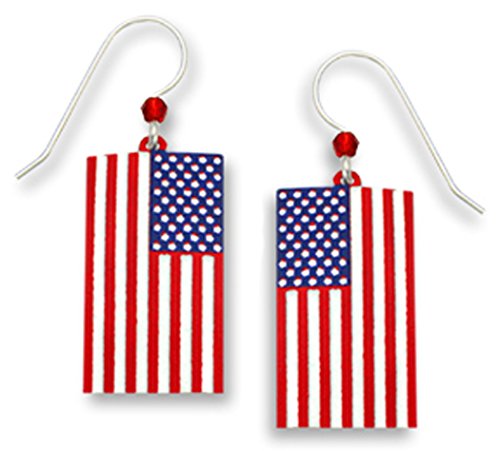 America Flag Patriotic Drop Earrings By Sienna Sky