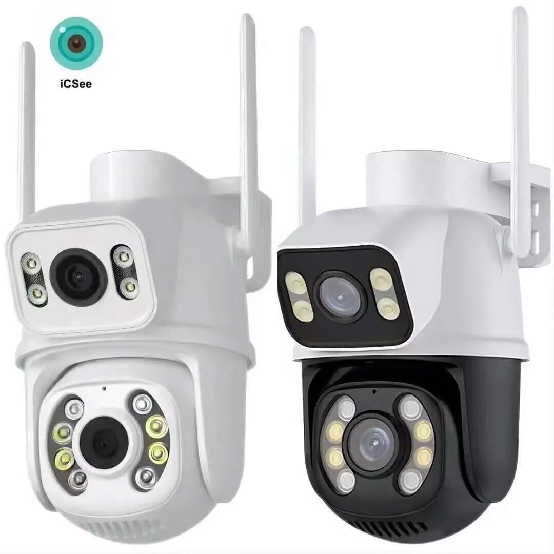 TELECAMERA IP CAM PTZ WIFI DOPPIA LENTE CAMERA DOME WIRELESS ESTERNO SPEED ZOOM CON APPLICAZIONE ICSEE PER AMBIENTI INTERNO ED ESTERNI