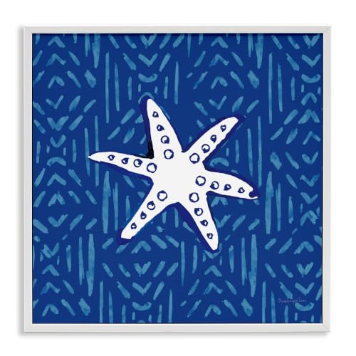 Bold Starfish Coastal Beach Life, 24 x 24 Inch Framed Giclée Print