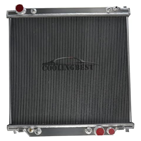 COOLINGBEST Aluminum Radiators for 1999-2005 2000 2001 2002 2003 2004 Ford F250 F350 F450 6.8 7.3 Powerstroke V8 V10, 1 Row Radiator Radiador 99 01 02 03 04 05 Cover