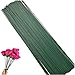 100 Pezzi Fiori Fioristi Decorativi Stelo Filo Floreale Fiori Filo per Fioristi 40 cm Diametro 2 mm per Piante Floreali con Stelo Floreale in Filo Verde per la Fabbricazione di Fiori Artificiali