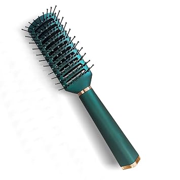Detangling Brush Anti-Static Massage Hair Brushes Nylon Bristle Pins Blow Drying Detangler Hairbrush for Men and Women of All Wet or Dry Hair Types styling Malachite Green Color Vented