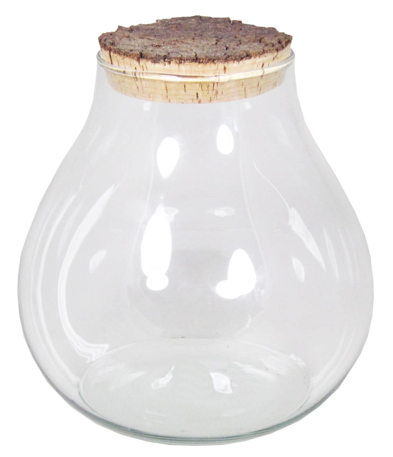 INNA-Glas Bonbonglas VIVALDA mit Korkdeckel, klar, 23 cm, Ø 23 cm | Vorratsglas