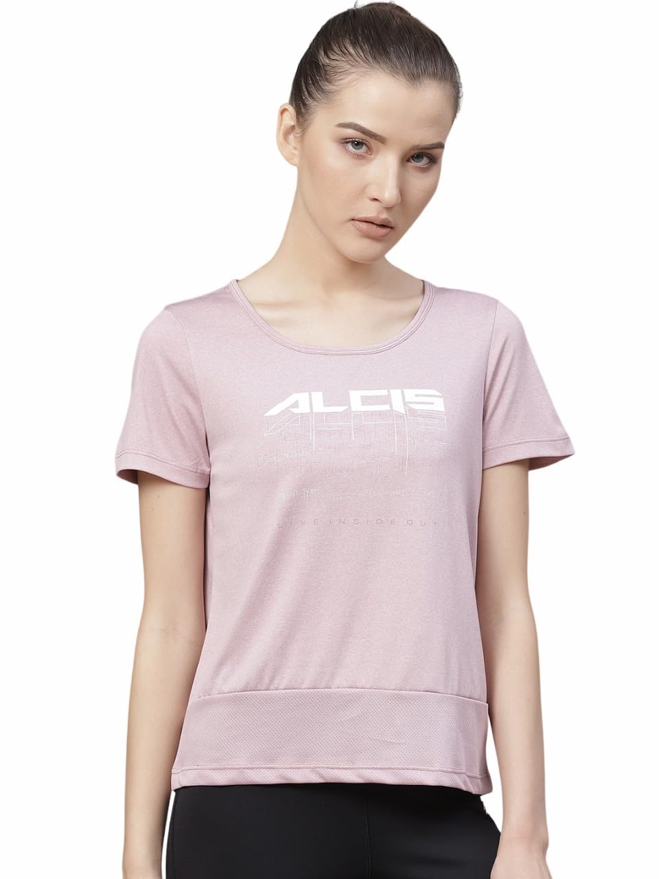 ALCiSPrinted Round Neck T-shirt