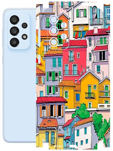 Image of AtOdds - Full Body Back Screen Guard Protector Film - Lamination Wrap Skin Sticker Compatible with Samsung Galaxy A33 (5G) | Scratchproof Matte Finish (Concrete Jungle)