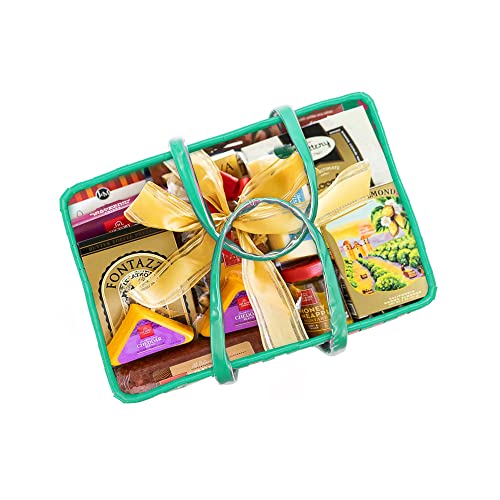 Image of Arnavira Handmade Multipurpose with Lid 7.5L Used as Lunch Lunch Bag Tiffin Bag for Office,School & Travel (25x13x22) (Pink Sea Green, Small)