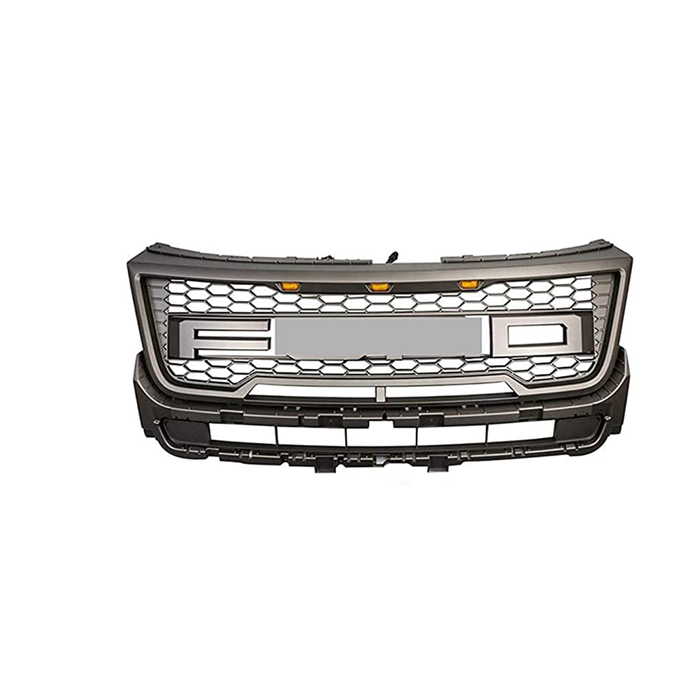 FWC Car Front Radiator Grille, For Ford Explorer 2016 2017 Upper Bumper Radiator Grille Center Honeycomb Mesh Grid Grill Panel, Car Styling Accessories
