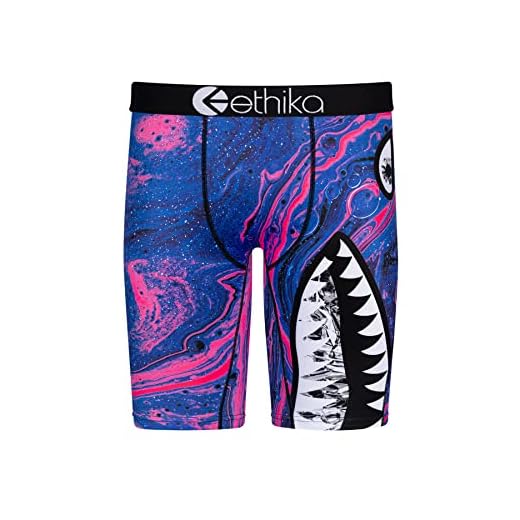 Ethika Boys Staple Boxer Brief | Bomber Swirl (AST, Large)