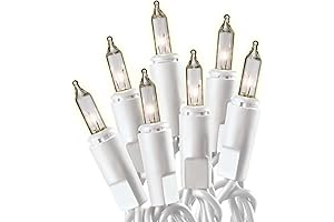 20 Clear White Mini Christmas Lights for Wreath Lights, Mini Tree Lights