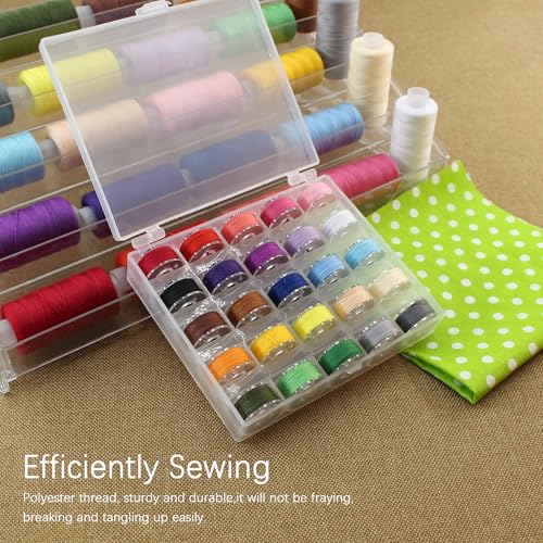 Kit de 50 hilos y bobinas para costura miniatura 6