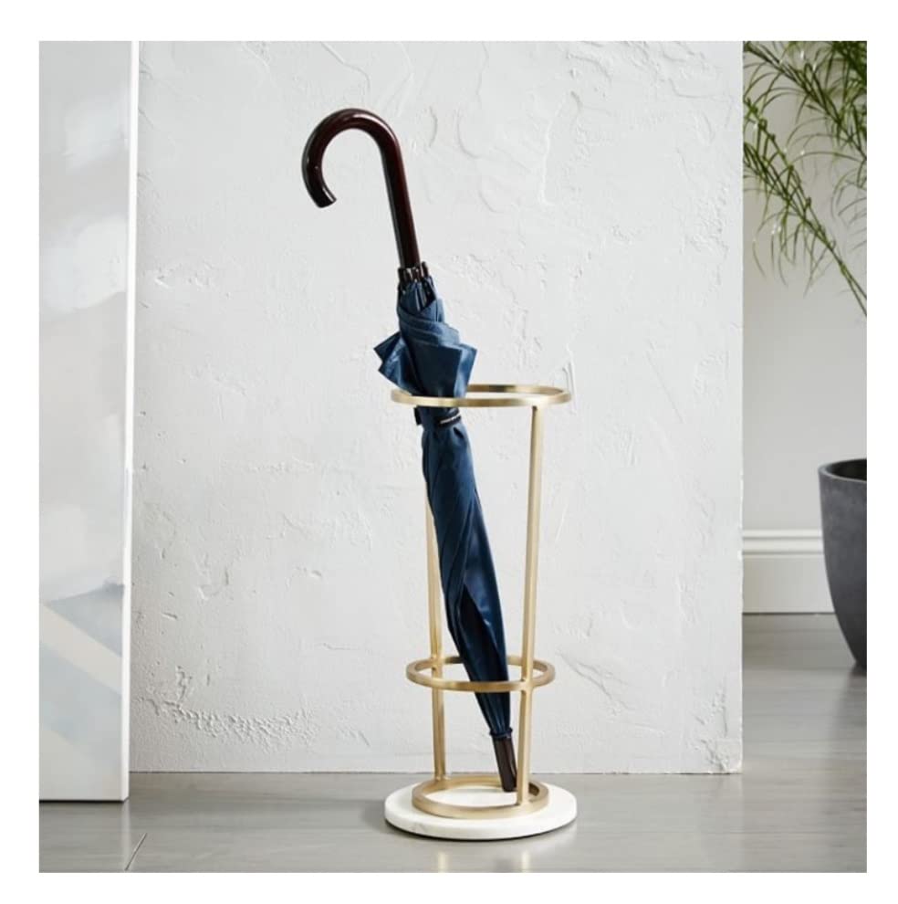 Porte-parapluie d'hôtel robuste en fer avec seau de stockage pour grands parapluies