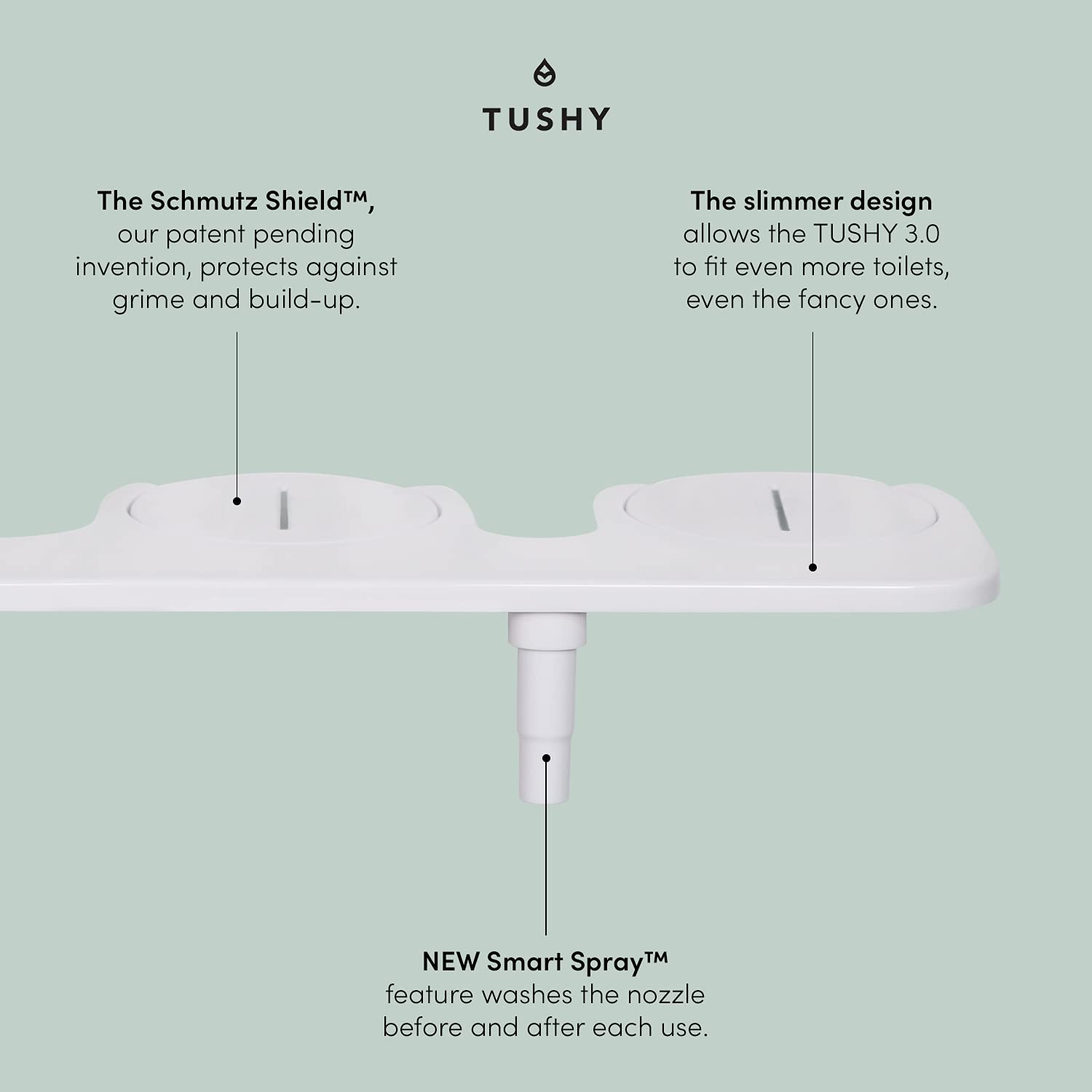 TUSHY Classic 3.0 Bidet Toilet Seat Attachment A NonElectric Self