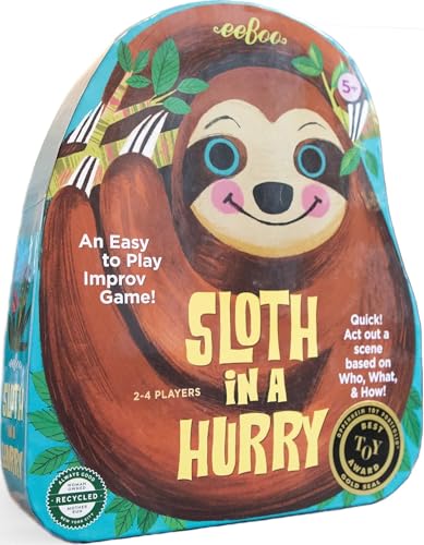 eeBoo Sloth in a Hurry Improv Action Game...