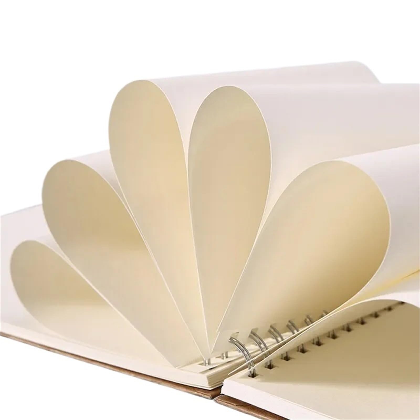 Bloc De Dibujo Con Espiral Cuaderno de bocetos Papel grueso 160 GSM Espiral Pintura al óleo Cuaderno Lápiz Dibujo Bloc de notas(8K-Left)
