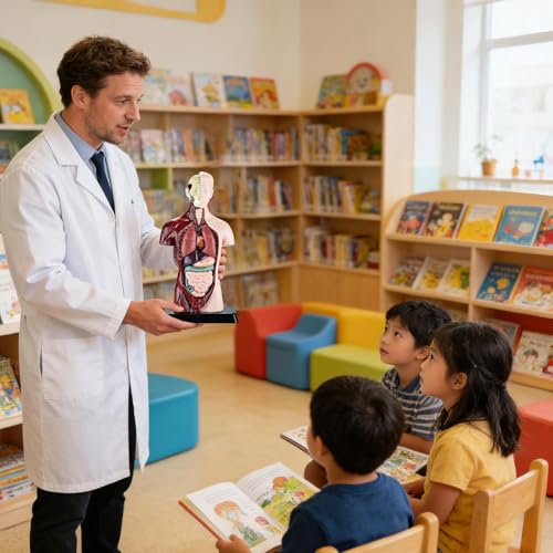 Modèle d'anatomie humaine pour aider les élèves en sciences