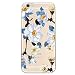iPhone 6/6S Case,Blingy's Cool Transparent Floral Pattern Style Series TPU Clear Case for Apple iPhone 6/6S (4.7" screen) (Blue Tree Flower)