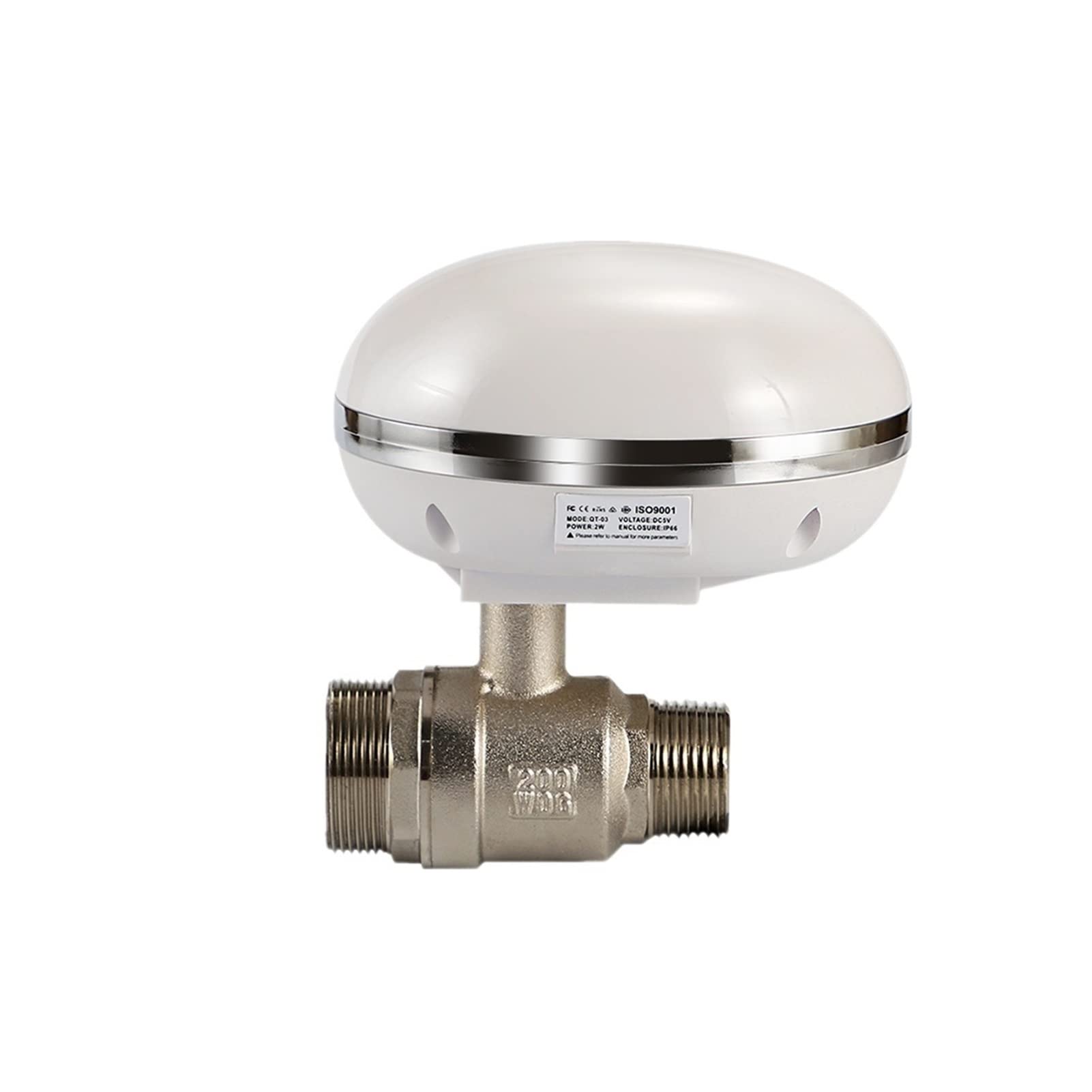 WIFI Válvula inteligente Control de voz Smart WiFi Control Gas Válvula de agua inteligente WiFi Controlador de cierre 1/2 3/4 1 pulgada Tamaño de tubo(One inch)