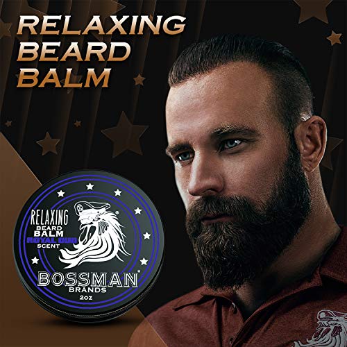 Bossman Relaxing Beard Balm - Beard Tamer, Relaxer, Thickener And Softener Cream - Beard Care Product - Made In Usa (Royal Oud Scent) #TOP2