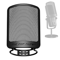 Filtre Anti-Pop Pour Microphone - Clip Col De Cygne Flexible 360°, Diamètre 10 Cm, Pour Studio D'Enregistrement, Noir - 7