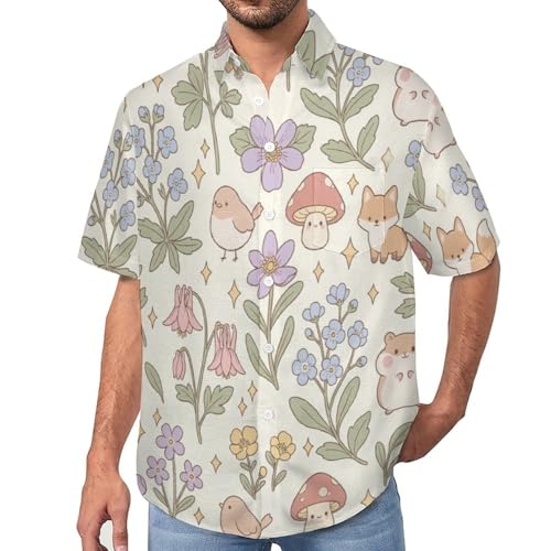 Camisa de vacaciones estilo casual con estampado de animales para la playa
