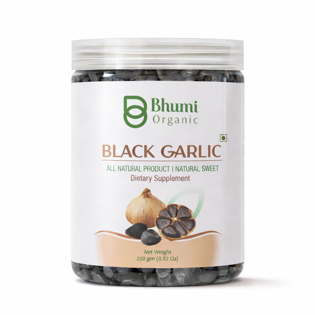 Ready To Eat Peeled Natural Black Garlic Cloves (250 gm)