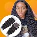 QTHAIR 10A Grade 130% Density Peruvian Loose Deep Wave Lace Closure (14 Inch) 100% Virgin Human Hair Middle Part Lace Closure Bleached Knots