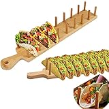 tacos comida tipica de mexico 【GRANDE DURADERO】 Nuestros soportes para tacos suaves no solo son muy adecuados para sostener su burrito perfecto, crepes franceses, sino que también son adecuados para burritos, sándwiches, perritos calientes, crepes, etc.Puede usar su comida en su taco bar, taco cart o cumpleaños. fiestas.