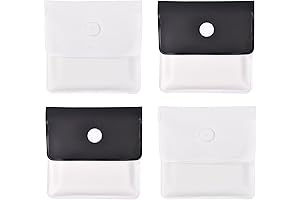 Pocket Ashtray Pouch Fireproof PVC, Reusable Ashtray With Lid Smell Proof, Cigarette Butt Disposal