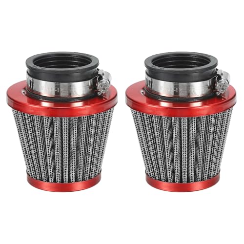 Filtre à air de 35 mm PATIKIL rouge pour moteurs GY6 50cc à 200cc de moto et scooter, 2 pièces