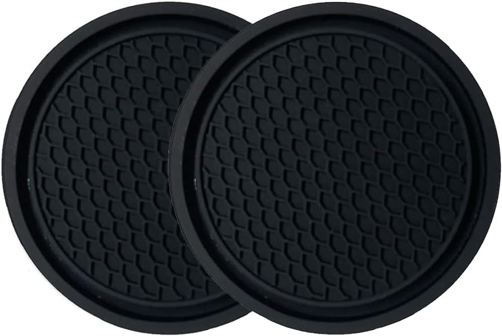 MSDZ Car Cup Holder Coaster 2pcs Car Coasters 2.76 Inch Anti-Slip Shockproof Universal Silicone Cup Coasters Car Cup Holder Coaster Cup Holder Insert Coaster with Car Logo for Jaguar