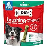 Milk-Bone Brushing Chews Original Chicken Flavor Daily Dental Dog Treats, Small/Medium, 19.6 Oz. Bag