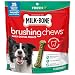 Milk-Bone Brushing Chews Daily Dental Dog Treats, Fresh Breath, Small/Medium Breed (25 Bones), 19.6 oz Pouch, Red