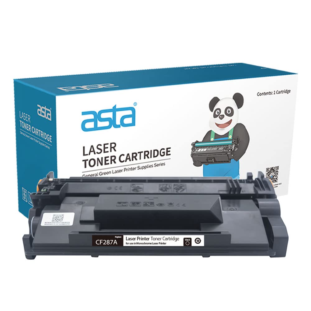ASTA CF287A 87A Toner Cartridge Compatible For HP LaserJet Enterprise M506dn M506n M506x MFP M527z M527f M527dn Pro M501dn Printer Black BK Premium Professional Office Consumable CF287 287A 287 87