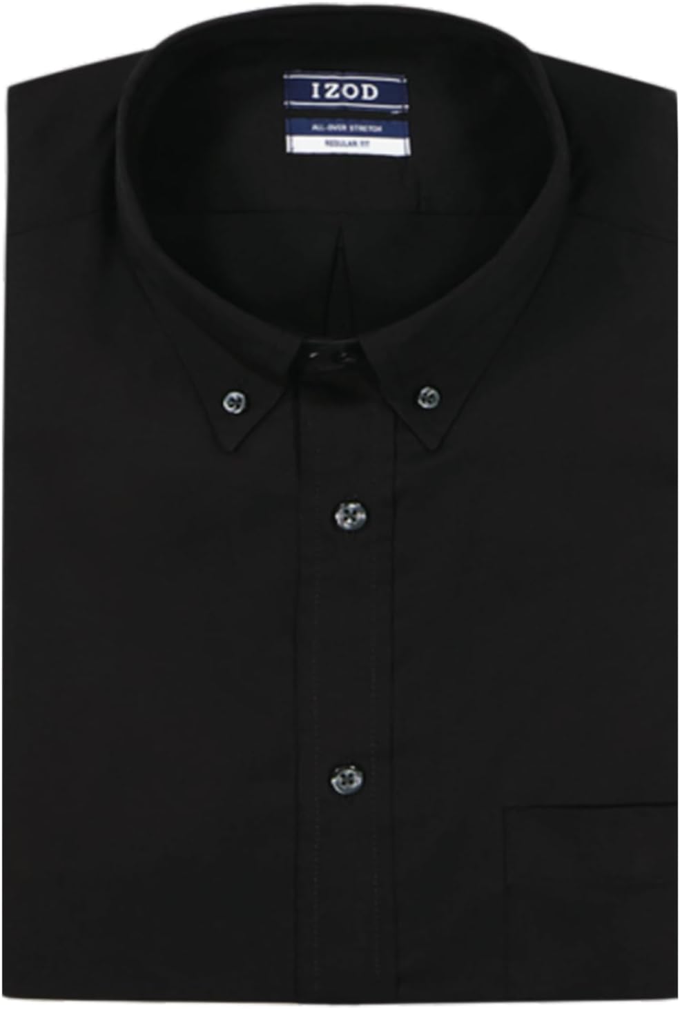 Izod Mens Dress Shirt Regular Fit Long Sleeve Wrinkle Free Stretch Button Down Collar - Image 2