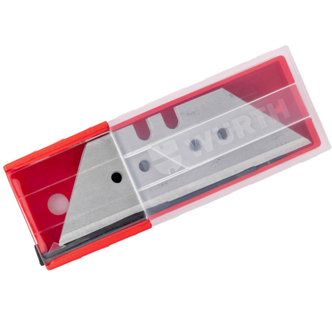 Würth 100x Trapezklingen Ersatzklinge für Trapezmesser Cuttermesser Schaber 07156602